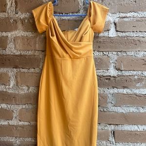 Topshop off the shoulder dress